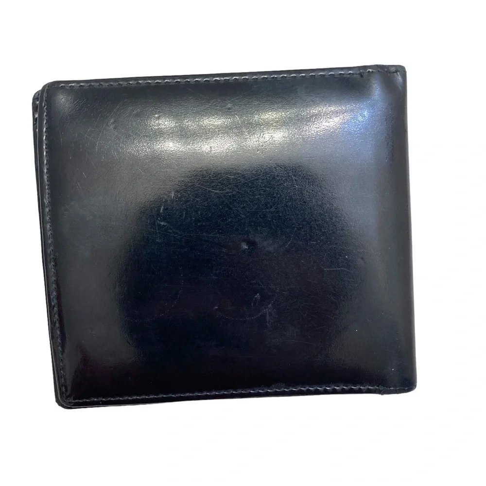 Christian Dior black leather mens wallet